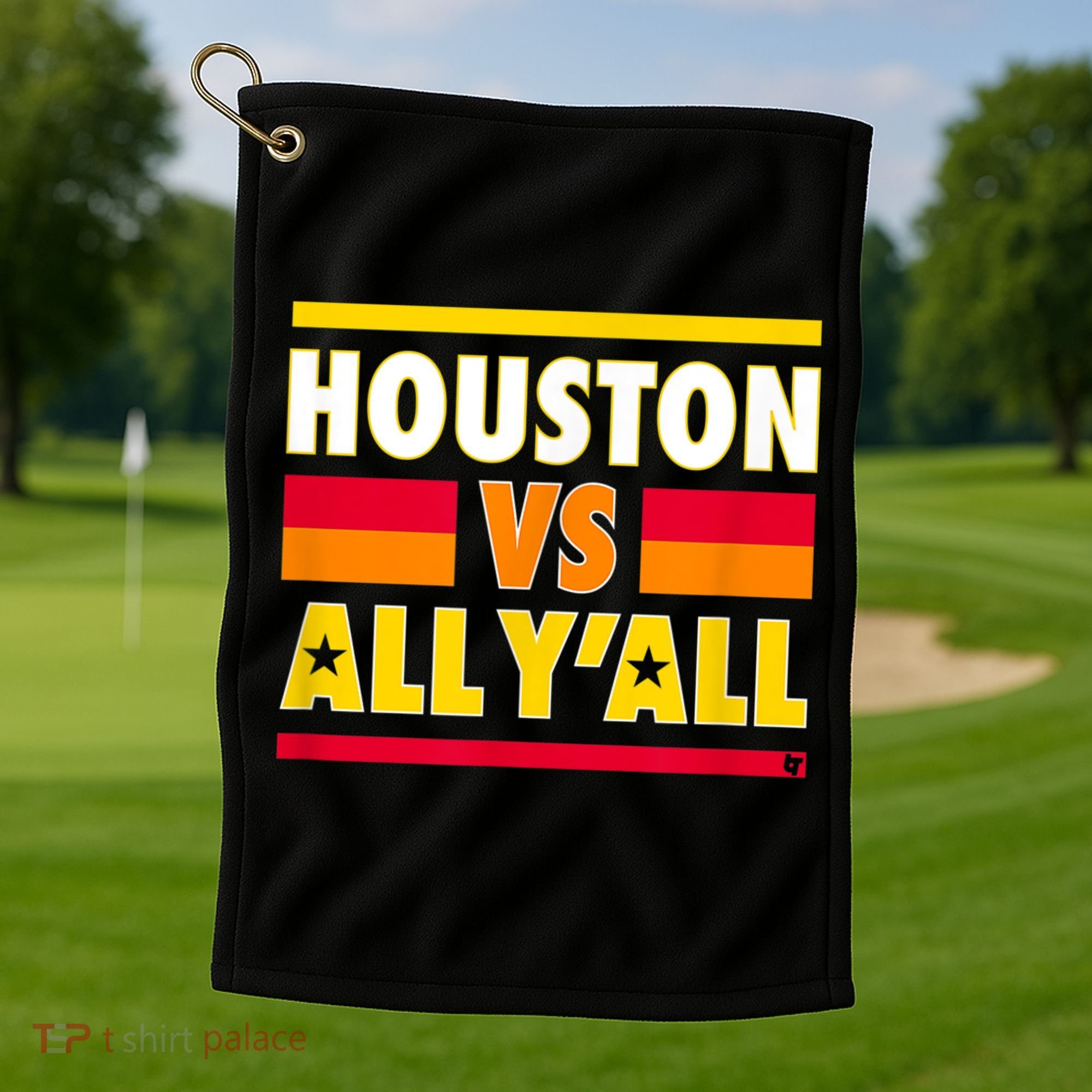 Houston Vs. All Y'all Houston Baseball Golf Towel