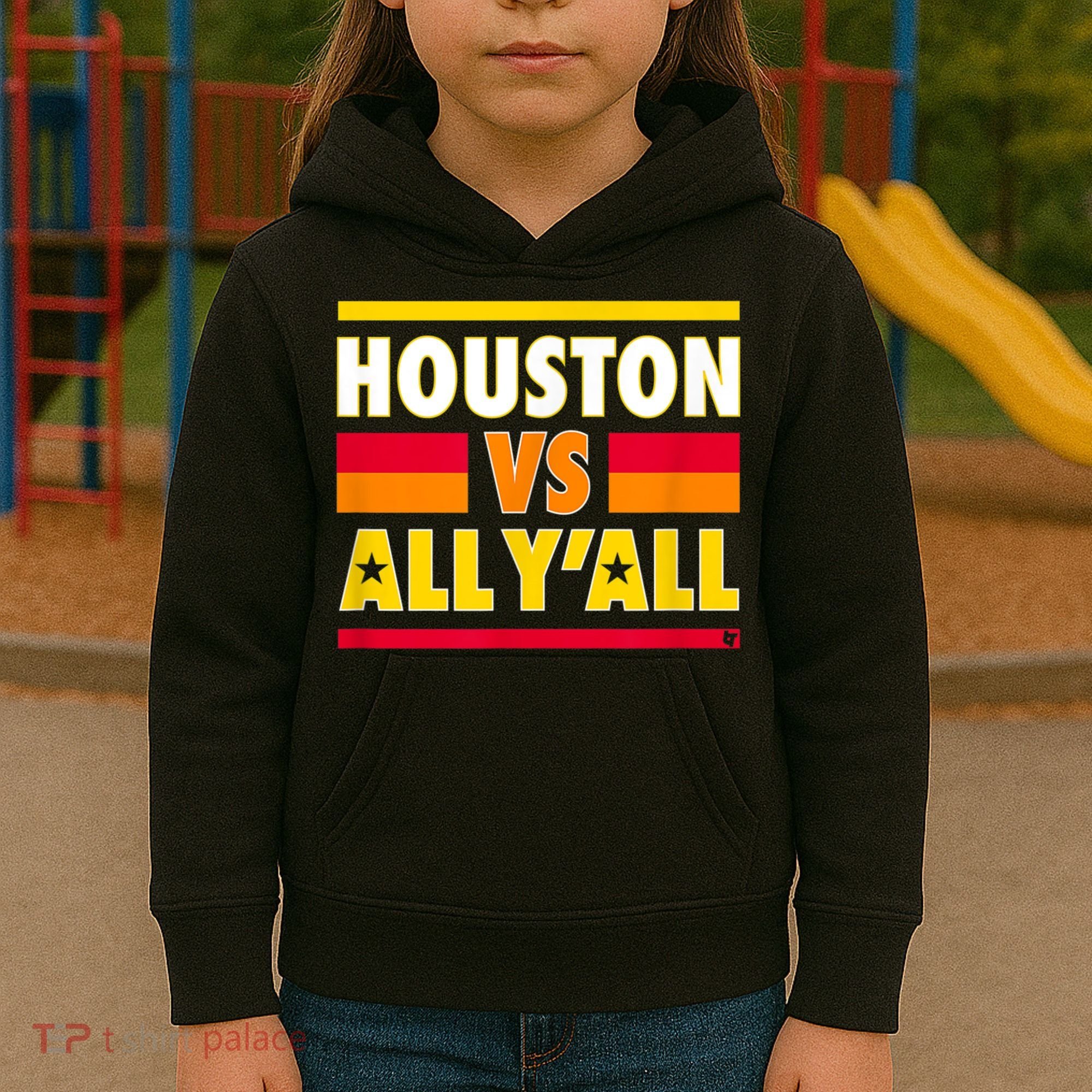 Houston Vs. All Y'all Houston Baseball Kids Hoodie
