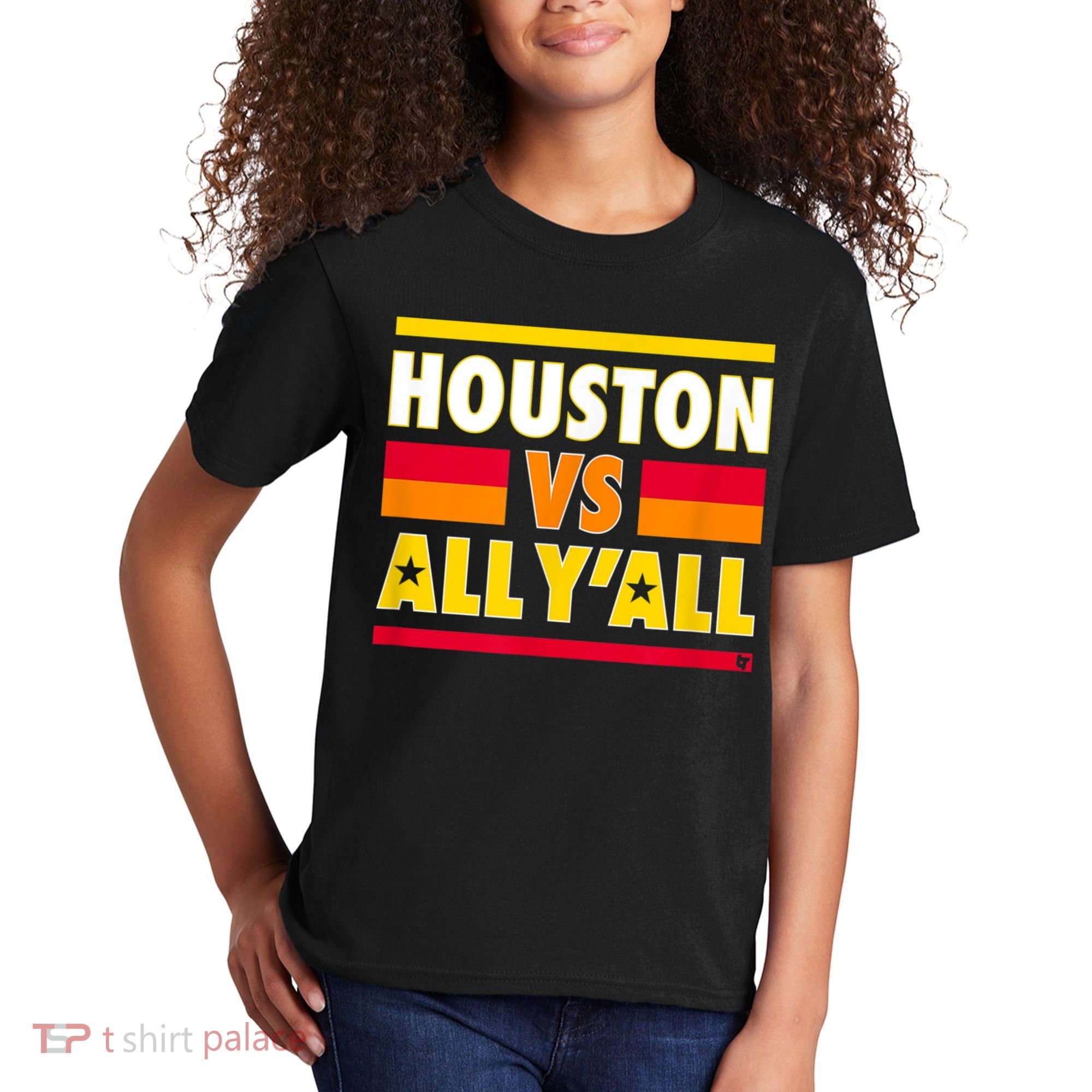 Houston Vs. All Y'all Houston Baseball Kids T-Shirt