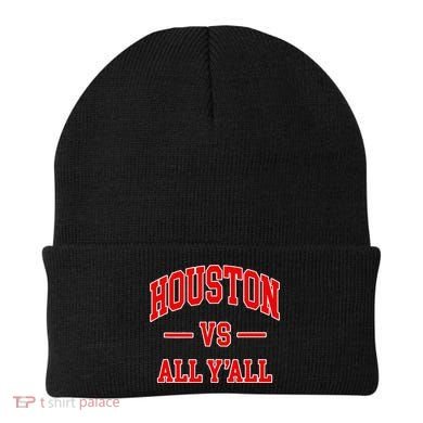 Houston Vs All YAll Throwback Design Classic Beanie