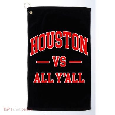 Houston Vs All YAll Throwback Design Classic Golf Towel