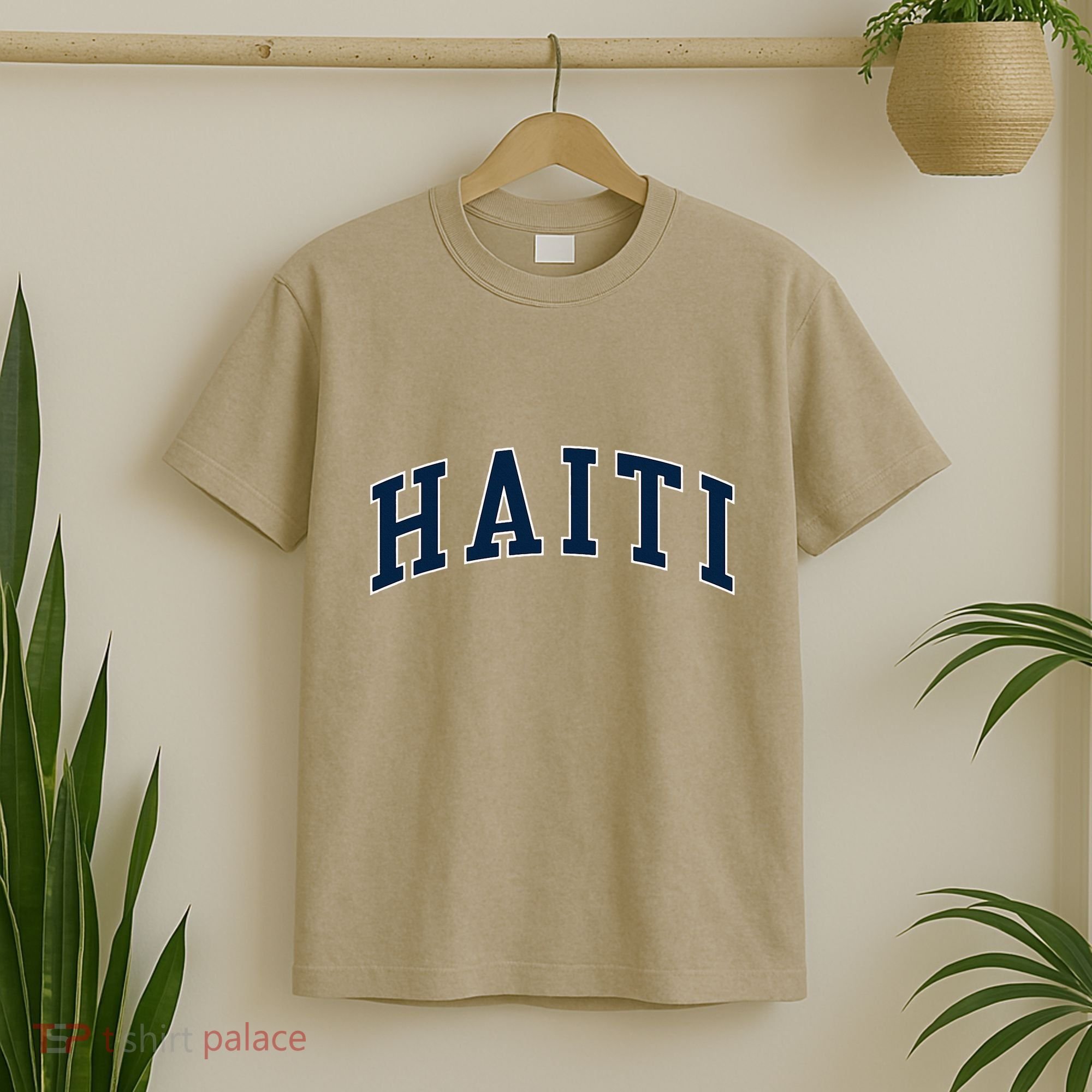 Haiti Vintage Atheltic College Style T-Shirt