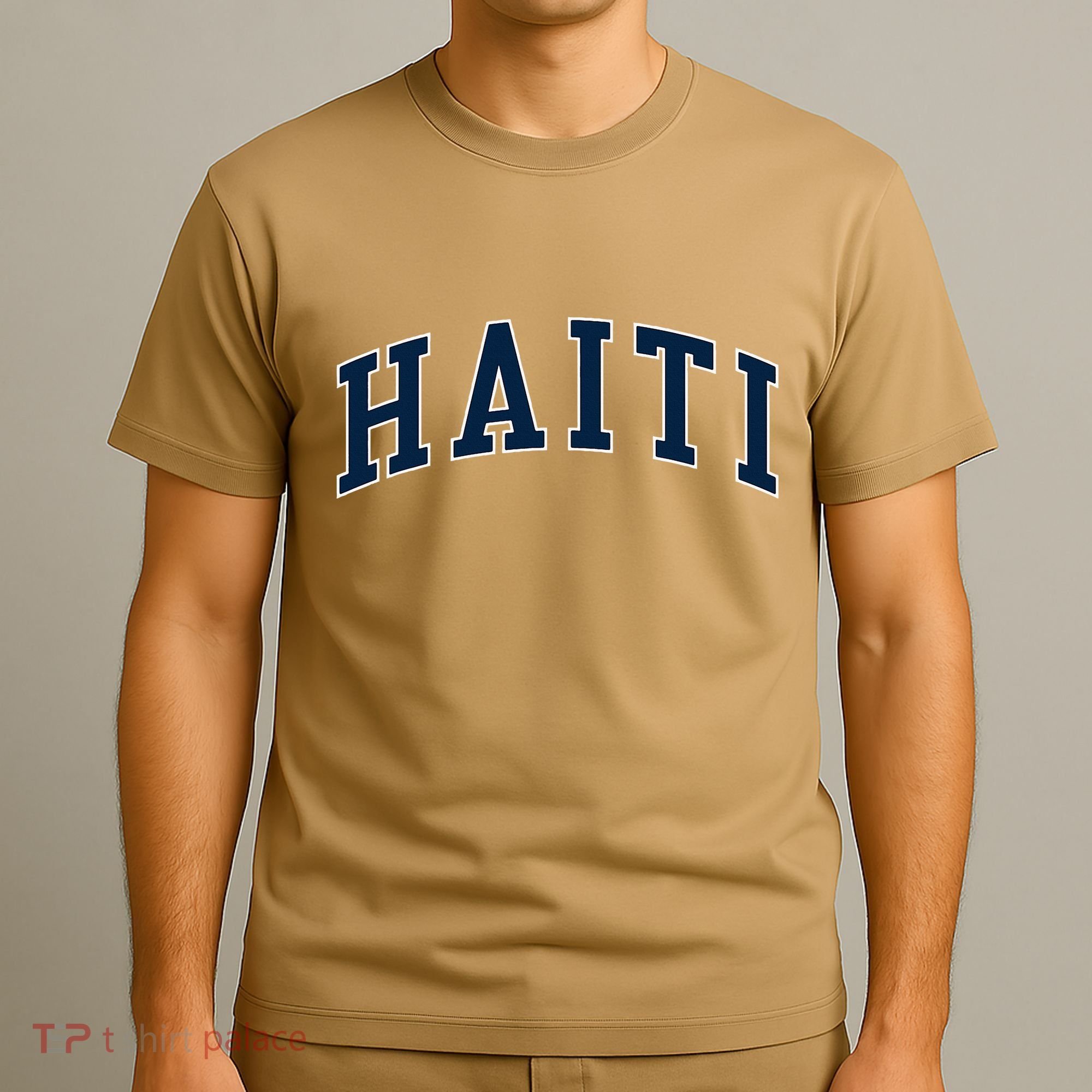 Haiti Vintage Atheltic College Style T-Shirt