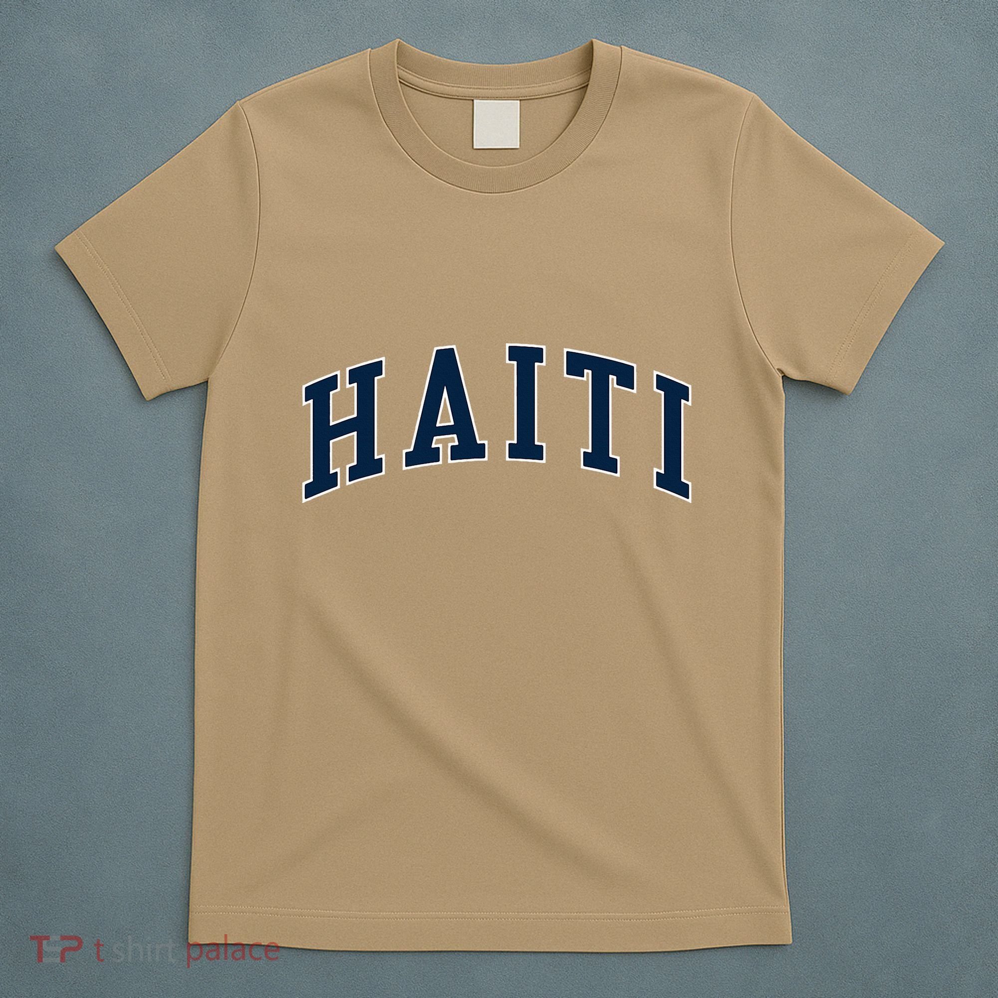 Haiti Vintage Atheltic College Style T-Shirt