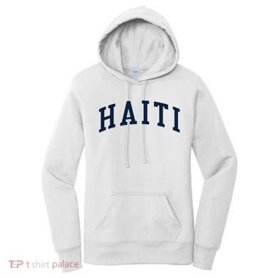 Haiti Vintage Atheltic College Style Women's Hoodie