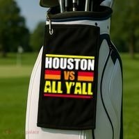 Houston Vs All Y'all Golf Towel thumb 2