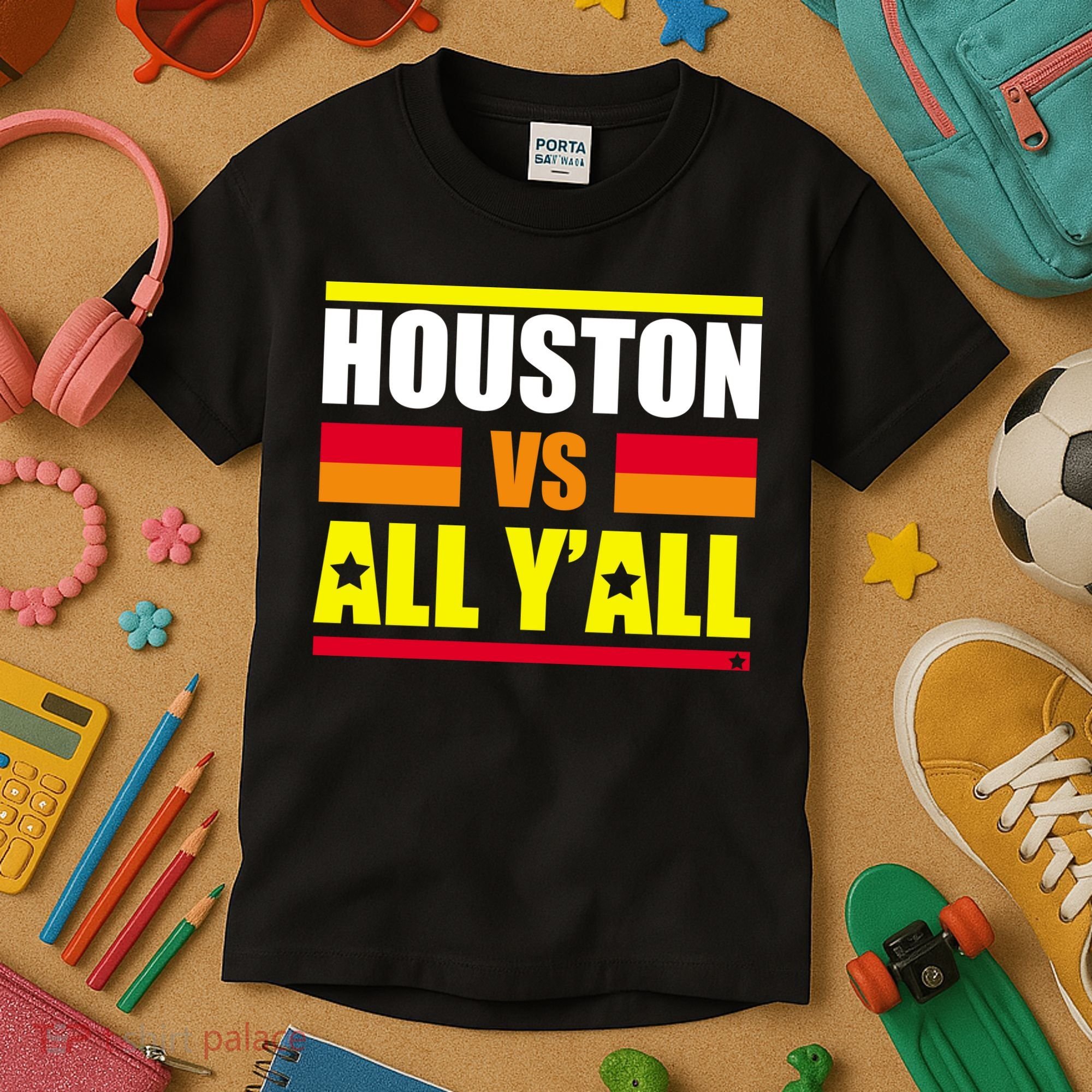 Houston Vs All Y'all Kids T-Shirt