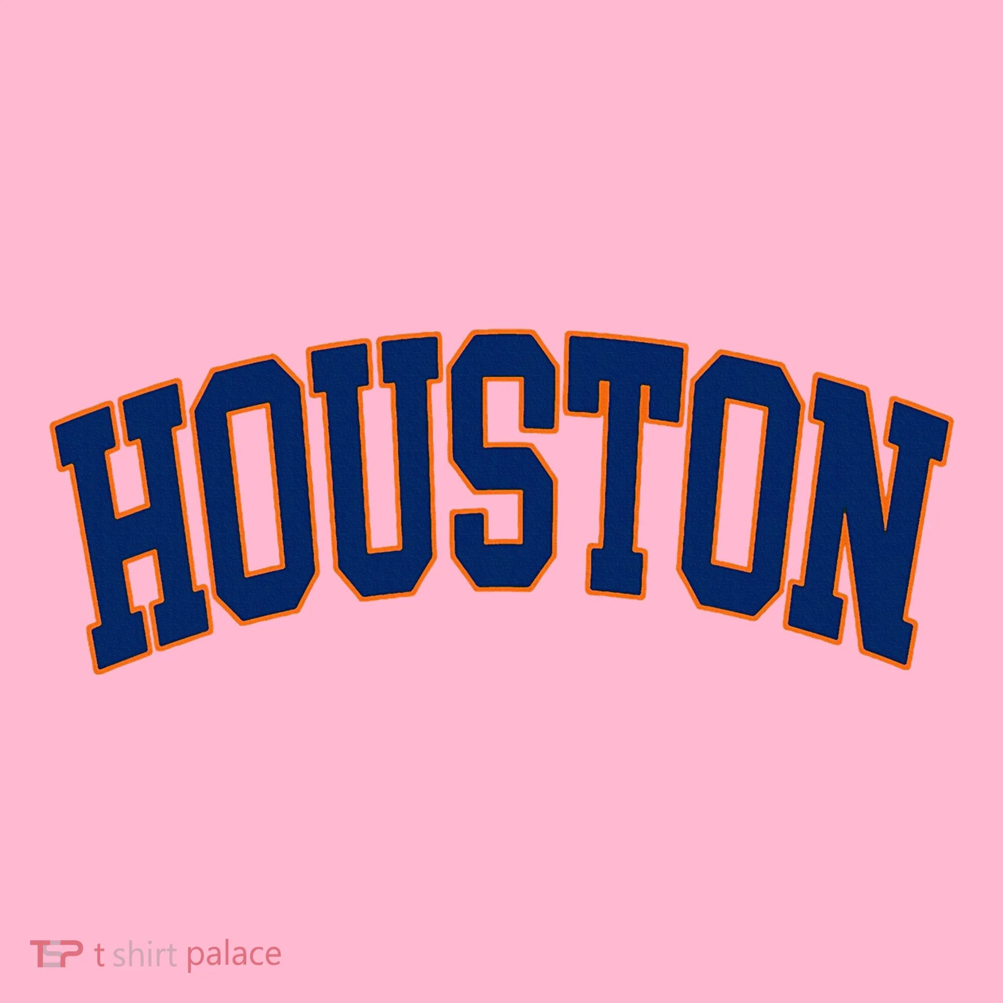 Houston Vintage Blue Orange Coaster