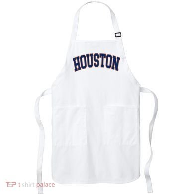 Houston Vintage Blue Orange Apron