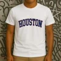 Houston Vintage Blue Orange T-Shirt thumb 3