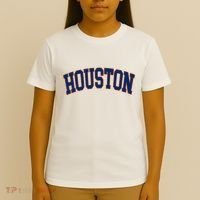 Houston Vintage Blue Orange T-Shirt thumb 4