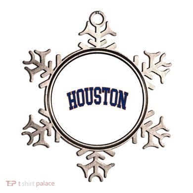 Houston Vintage Blue Orange Ornament