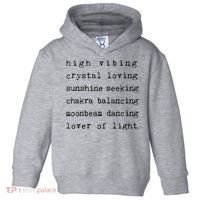 High Vibing Crystal Loving Sunshine Seeking Chakra Balancing Toddler Hoodie thumb 0