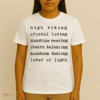 High Vibing Crystal Loving Sunshine Seeking Chakra Balancing T-Shirt thumb 4