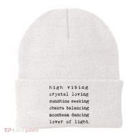 High Vibing Crystal Loving Sunshine Seeking Chakra Balancing Beanie thumb 0