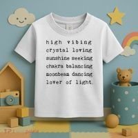 High Vibing Crystal Loving Sunshine Seeking Chakra Balancing Toddler T-Shirt thumb 3