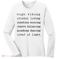 High Vibing Crystal Loving Sunshine Seeking Chakra Balancing Women's Long Sleeve Shirt thumb 0