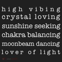 High Vibing Crystal Loving Sunshine Seeking Chakra Balancing Gift Golf Towel thumb 3
