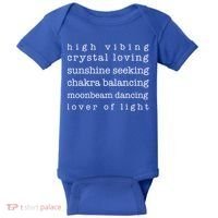 High Vibing Crystal Loving Sunshine Seeking Chakra Balancing Gift Baby Bodysuit thumb 0