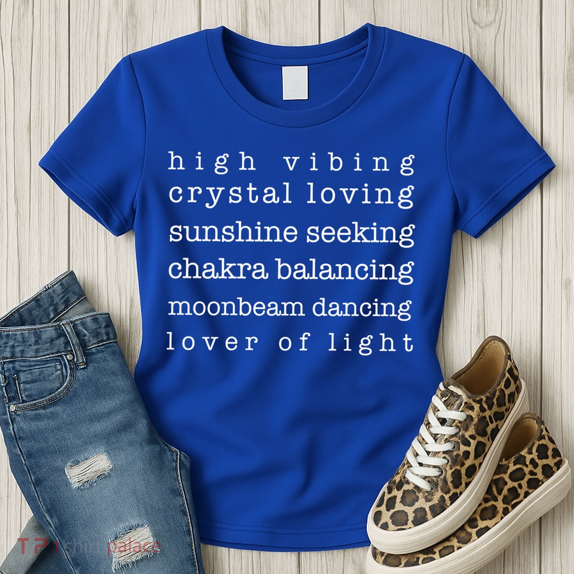 High Vibing Crystal Loving Sunshine Seeking Chakra Balancing Gift Women's T-Shirt