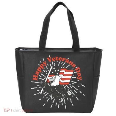 Happy Veterans Day Eagle Tote Bag