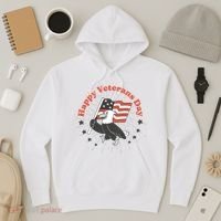 Happy Veterans Day Eagle Hoodie thumb 3