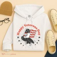 Happy Veterans Day Eagle Hoodie thumb 4
