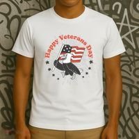 Happy Veterans Day Eagle T-Shirt thumb 3