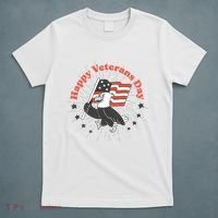 Happy Veterans Day Eagle T-Shirt thumb 5