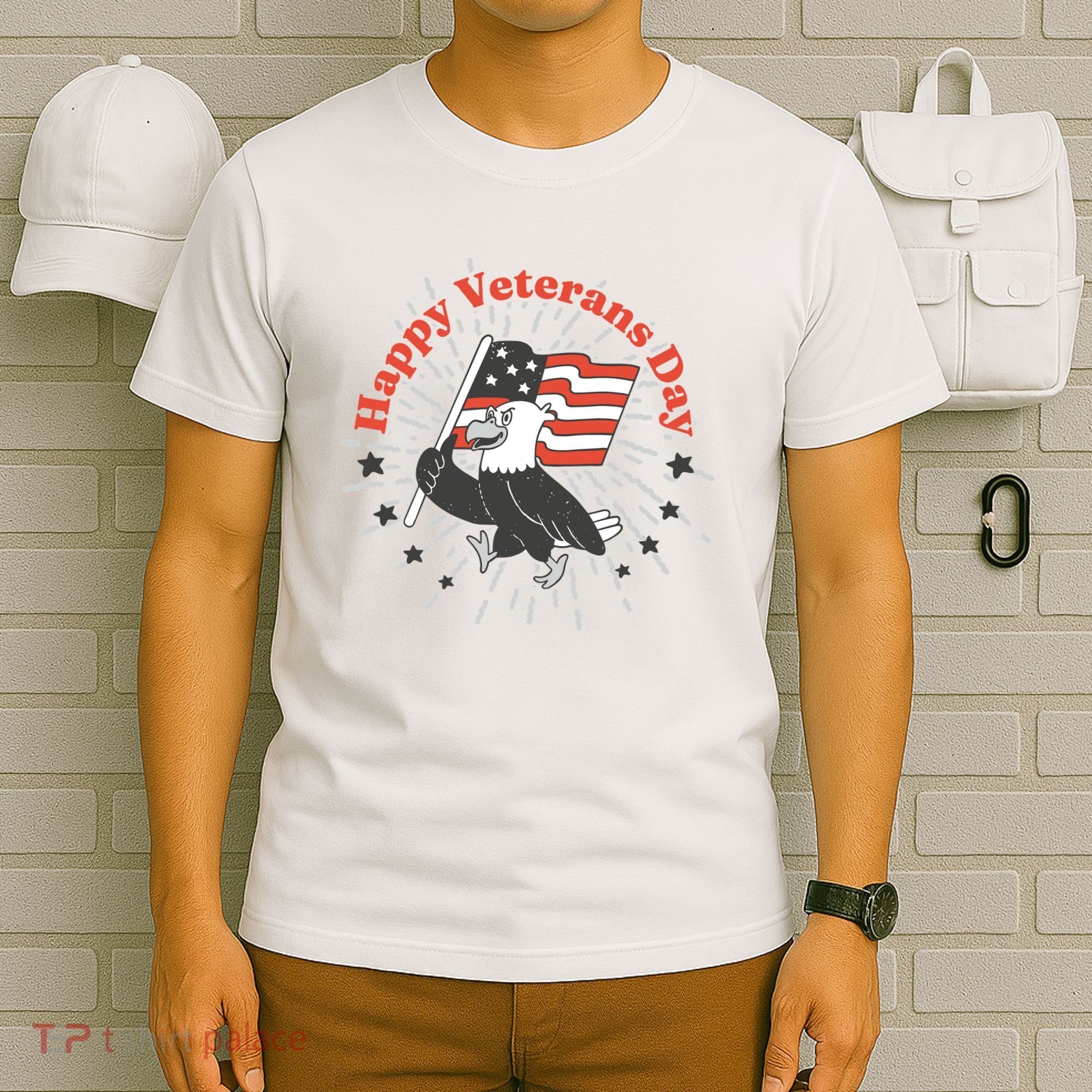 Happy Veterans Day Eagle T-Shirt