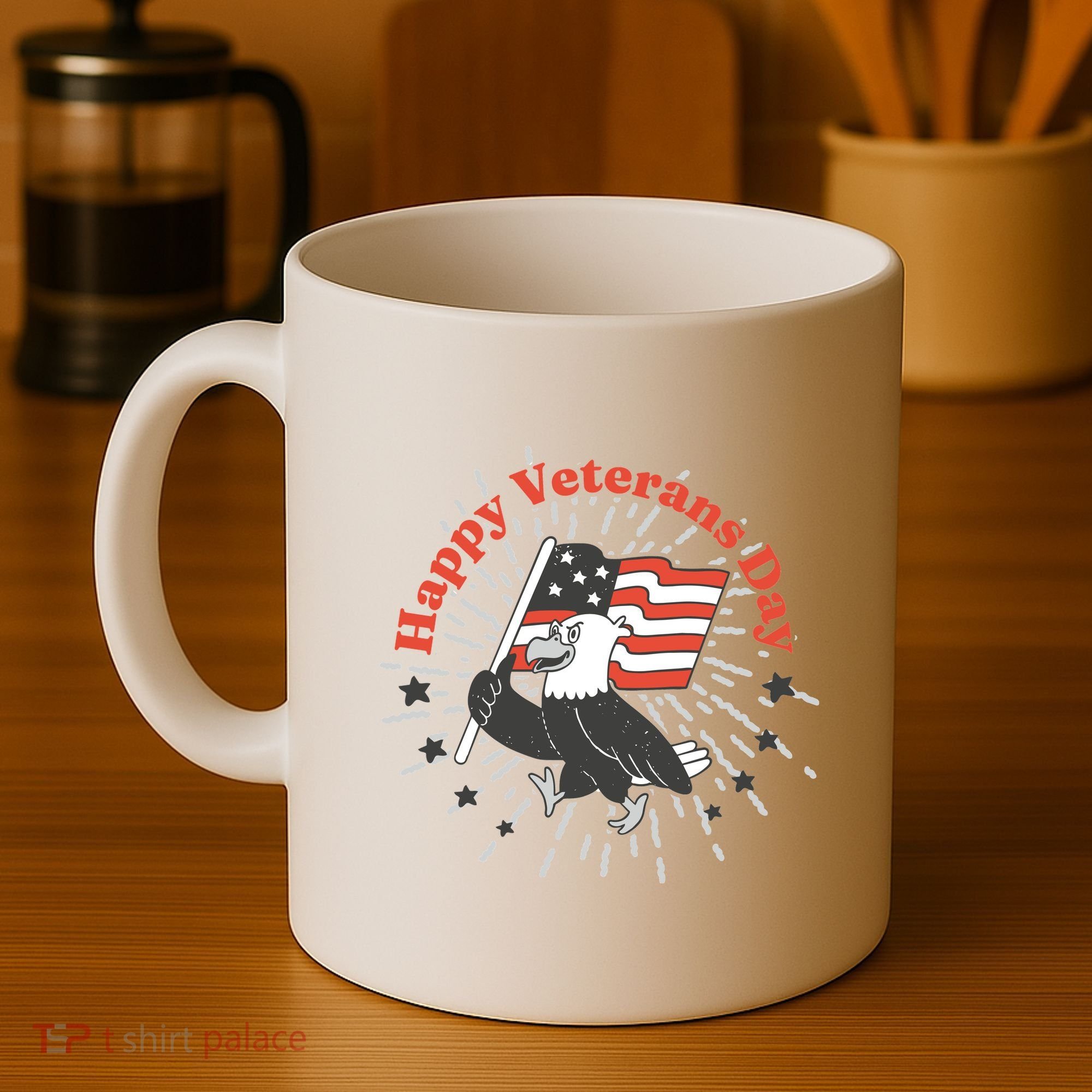 Happy Veterans Day Eagle Coffee Mug