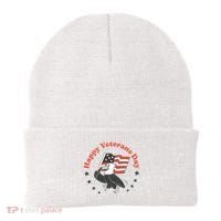 Happy Veterans Day Eagle Beanie thumb 0