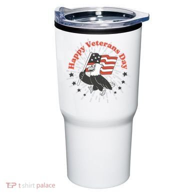 Happy Veterans Day Eagle Tumbler