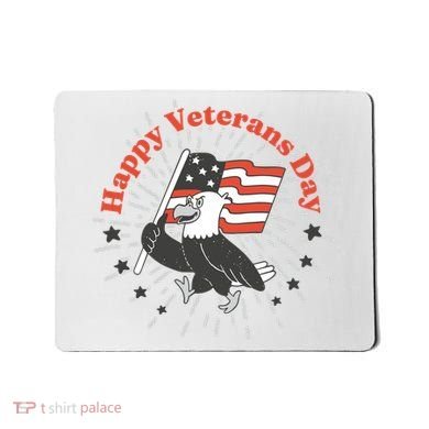 Happy Veterans Day Eagle Mousepad