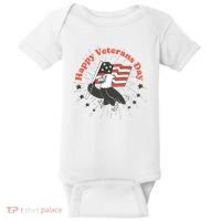 Happy Veterans Day Eagle Baby Bodysuit thumb 0
