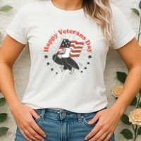 Happy Veterans Day Eagle Women's T-Shirt thumb 2