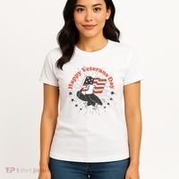 Happy Veterans Day Eagle Women's T-Shirt thumb 4