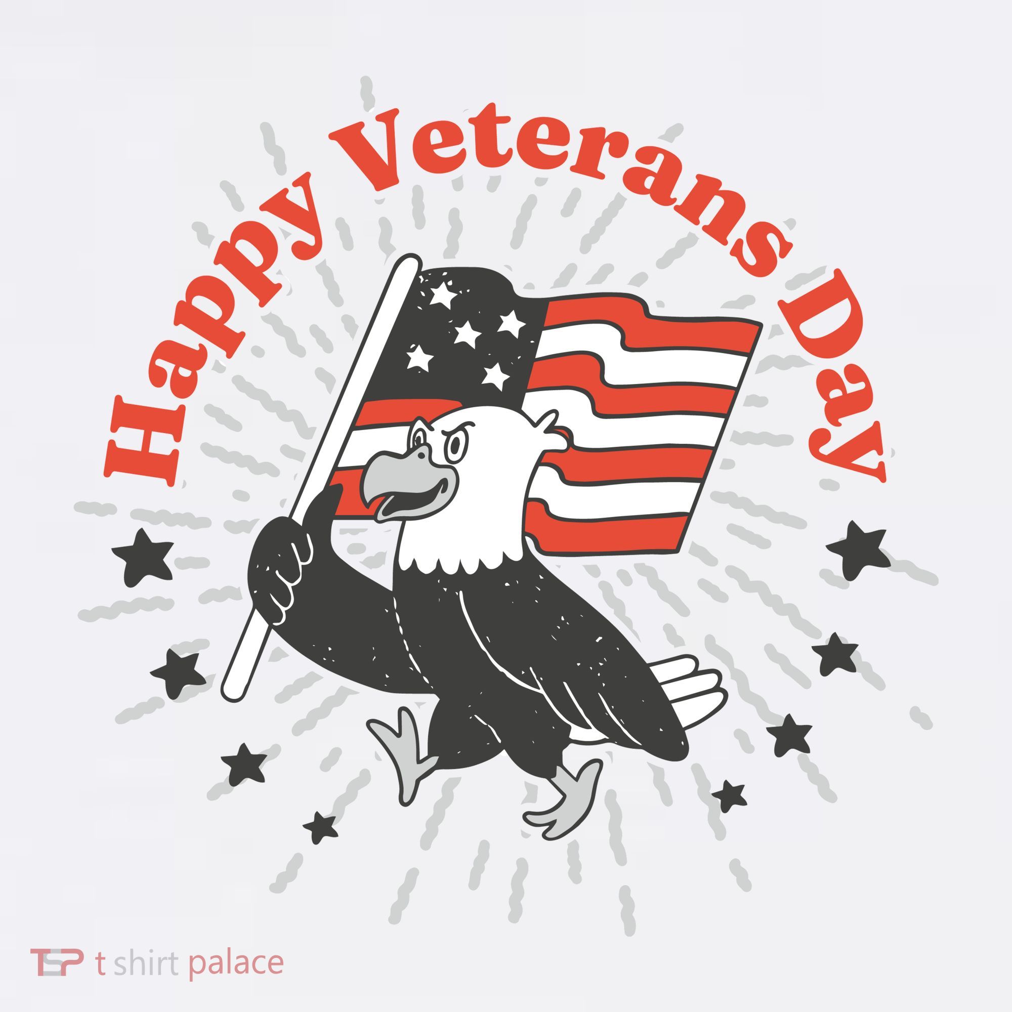 Happy Veterans Day Eagle Women's T-Shirt