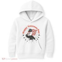 Happy Veterans Day Eagle Kids Hoodie thumb 0