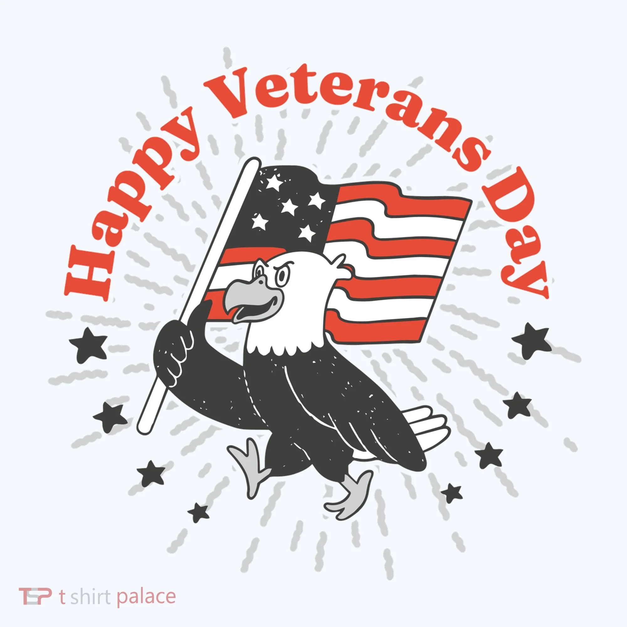 Happy Veterans Day Eagle Kids Hoodie