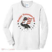 Happy Veterans Day Eagle Kids Long Sleeve Shirt thumb 0