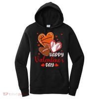 Happy Valentines Day Basketball Baseball Football  Women's Hoodie thumb 0
