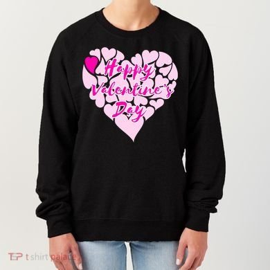 Happy Valentine's Day Heart Shape Logo Women's Sweatshirt