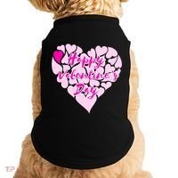 Happy Valentine's Day Heart Shape Logo Doggie Tank thumb 0