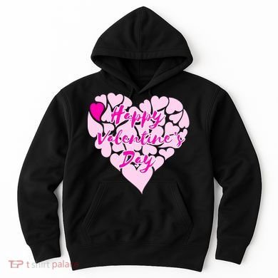 Happy Valentine's Day Heart Shape Logo Hoodie