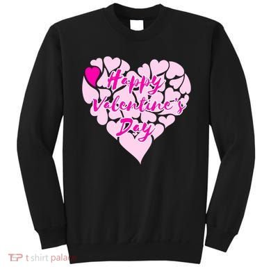 Happy Valentine's Day Heart Shape Logo Sweatshirt