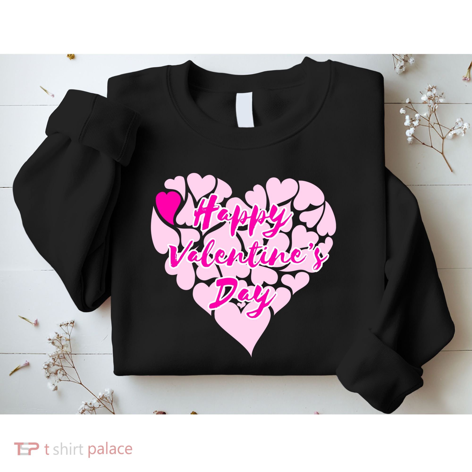 Happy Valentine's Day Heart Shape Logo Sweatshirt