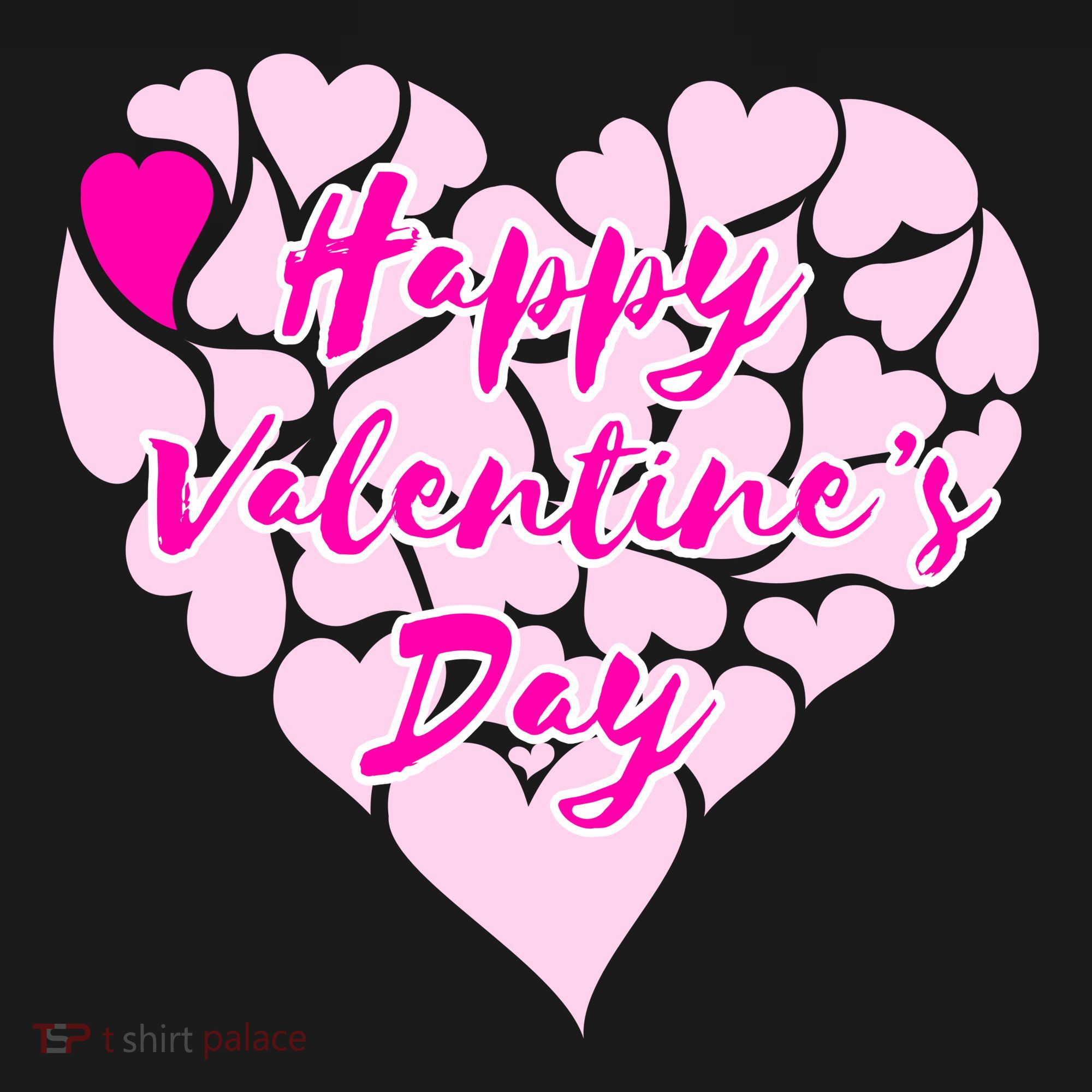 Happy Valentine's Day Heart Shape Logo Sweatshirt