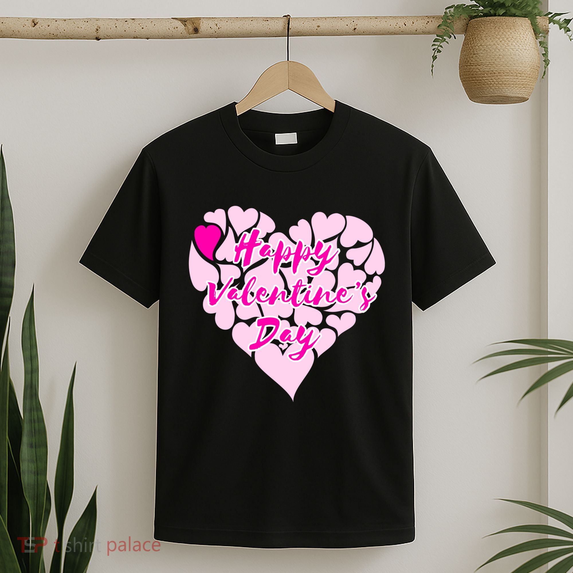 Happy Valentine's Day Heart Shape Logo T-Shirt
