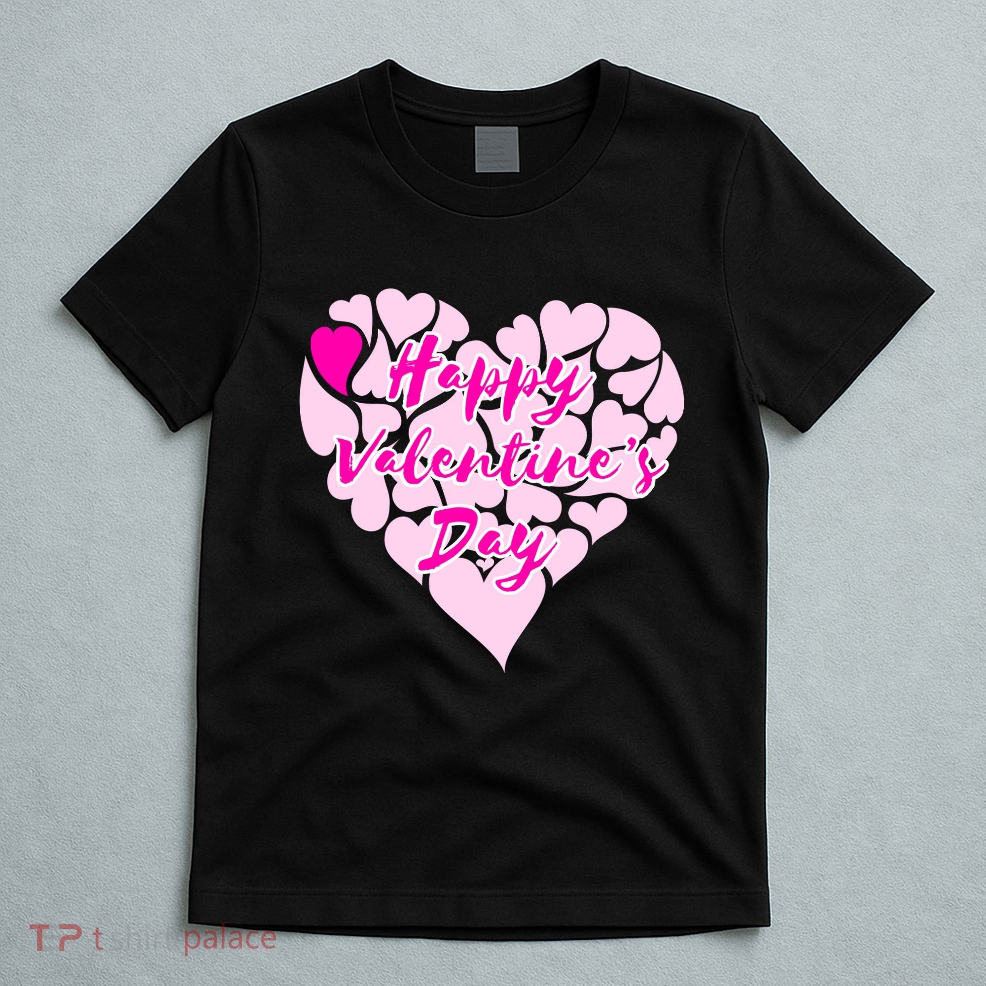 Happy Valentine's Day Heart Shape Logo T-Shirt